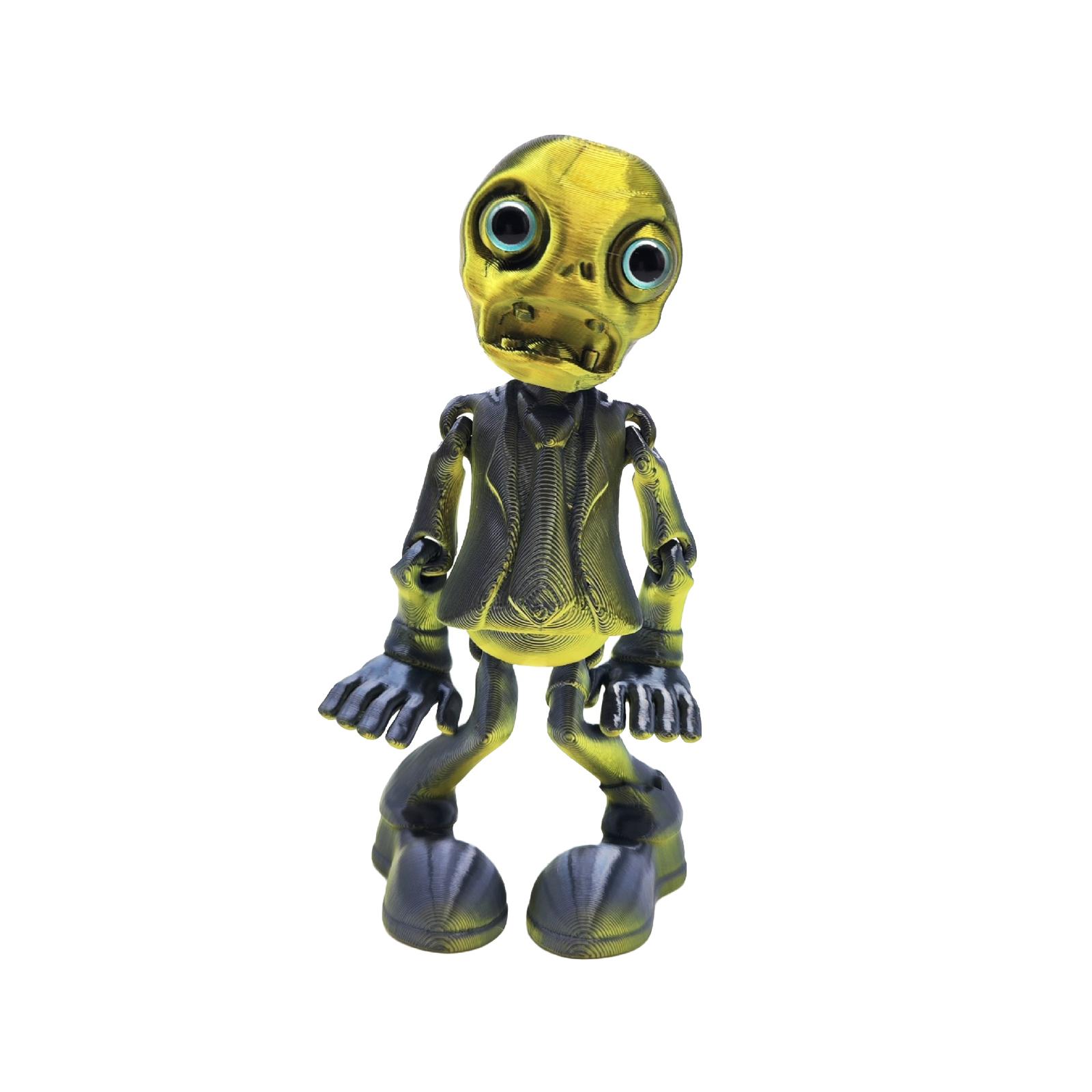 

3D Printed Desktop Ornaments With Movable Joints And Six Colors To Choose From, Adding To The Home Atmosphere One Size золотой