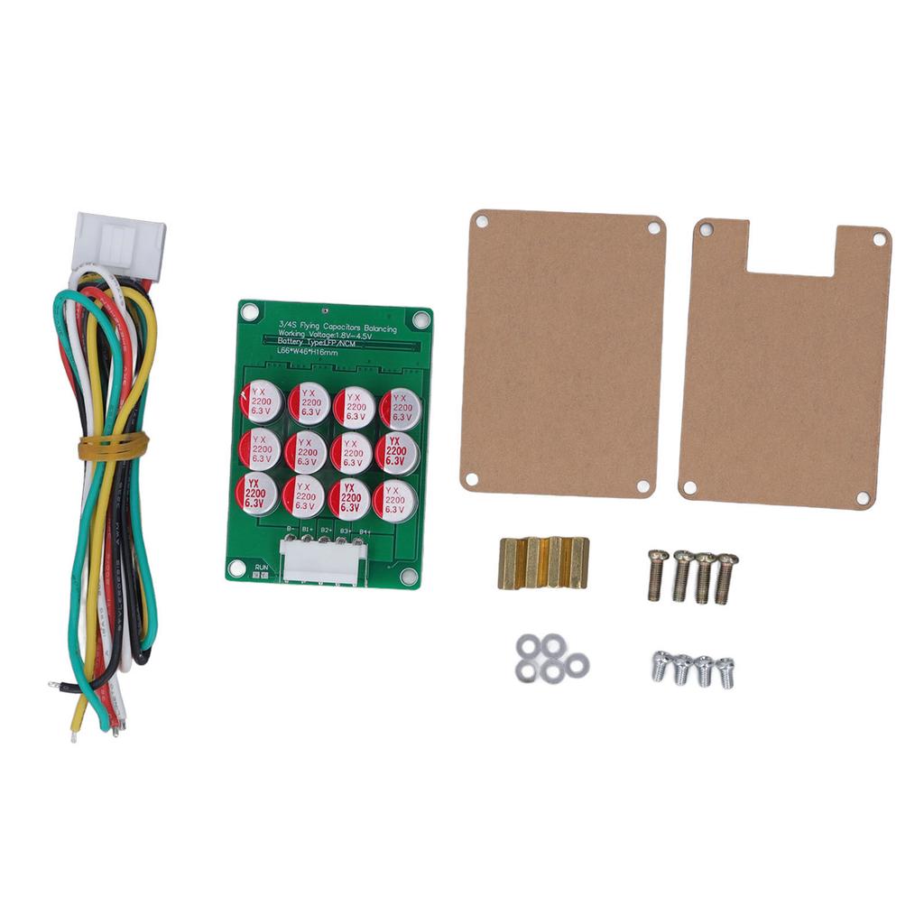 4S Battery Active Equalizer with Cable Lithium Battery Balance Board for Ternary LFP Cells 1.8V‑4.5V No Shell