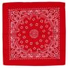Trifong Bandana Red Paisley Men's Handkerchief 100% Cotton Adult Bandana Cashew Pattern Stylish 55cm x 55cm Red