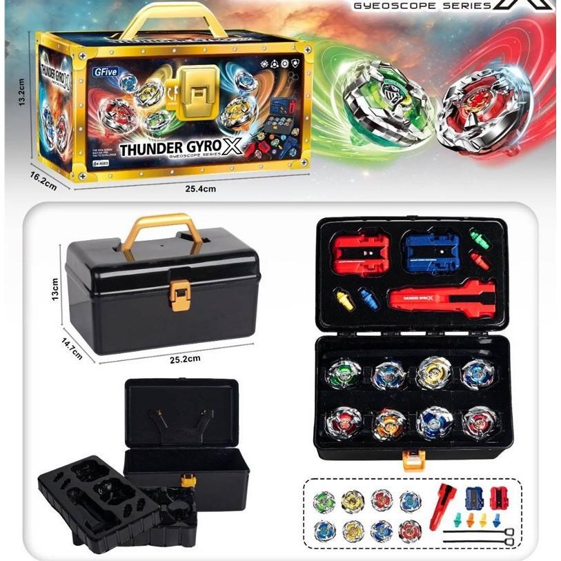 Hit Battle Toy for Kids - Hurricane CX Burst Beyblade Set, Complete with Attack Battle Plate and Launcher