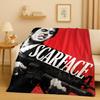 Classic Scarface Tony Gang Movie Flannel Blanket,Ultra Soft Plush Throw for Home Bedroom Bed Sofa Cover Office Picnic Kids Gift