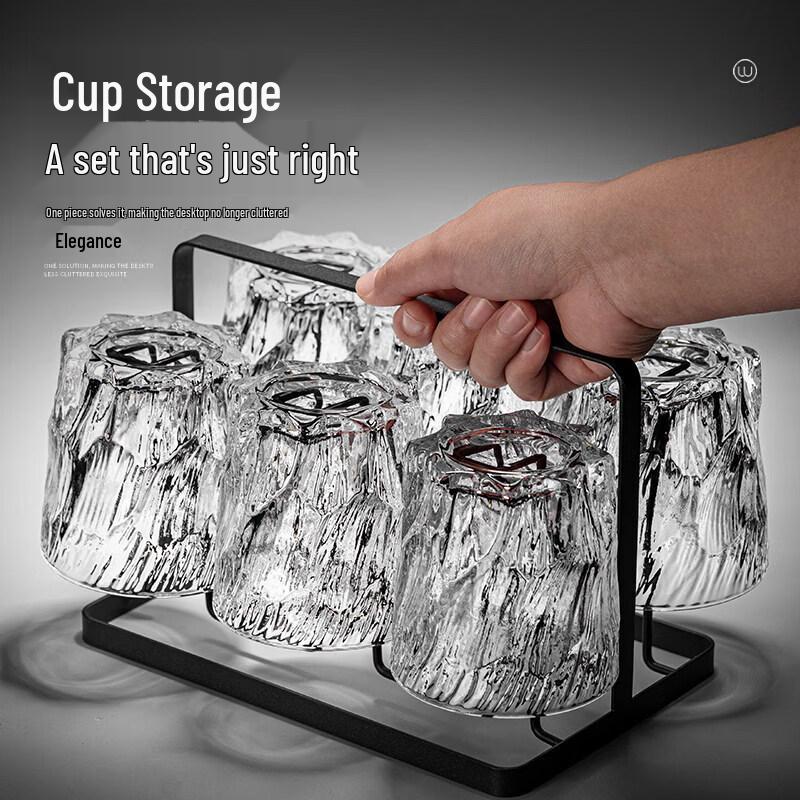 Chixing Vintage Embossed Glacier Glassware Set