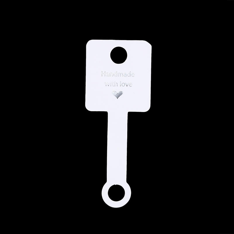 100pcs Self Adhesive Kraft Paper Card Bracelet Necklace Jewelry Hanging Holder for Small Business Retail Display Packaging