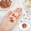 300Pcs Natural Painted Round Wood Beads Pine Spacer Beads Bracelet Clothes Decoration Jewelry Making
