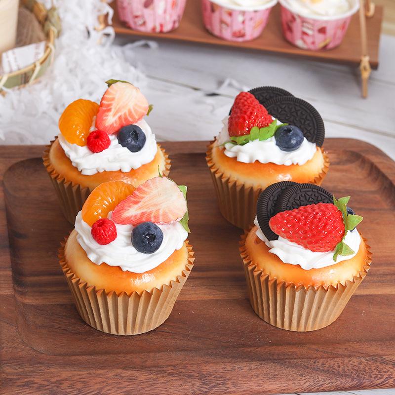 Simulation Cake Artificial Fruit Cakes Dessert Fake Food Bread Decoration Photography Props Display Ornament Kids Toys