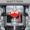 2 Sets Gate Valve Lockout and Safety Padlocks, Valve Lockout Device for 1 to 2-1/2 inch Diameter Valve Handles, Suited for Outdoor Water Spigot