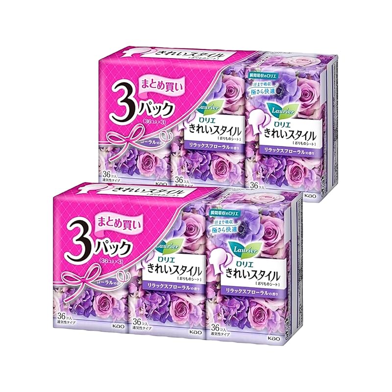

Laurier beautiful style vaginal discharge sheet Contains 36 relaxing floral scents 6 pieces pack Total 216 pieces panties Liner [bulk purchase]
