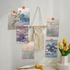 30 Sheets Oil Painting Style Card Postcards Message Cards Nordic Style Decorative Wall Stickers for Living Room