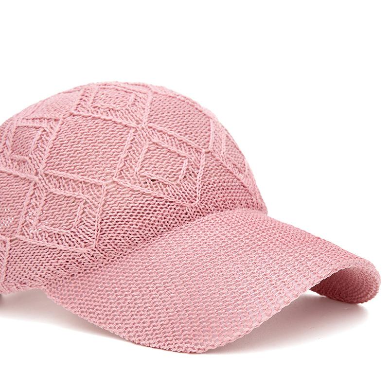 Hollow Baseball Cap Women's Breathable Cap Outdoor Sunscreen Sun Hat