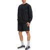 Under Armour Solid Color Crew Neck Casual Long Sleeve Pullover Sweatshirt Men sweatshirt Black 1387975-001