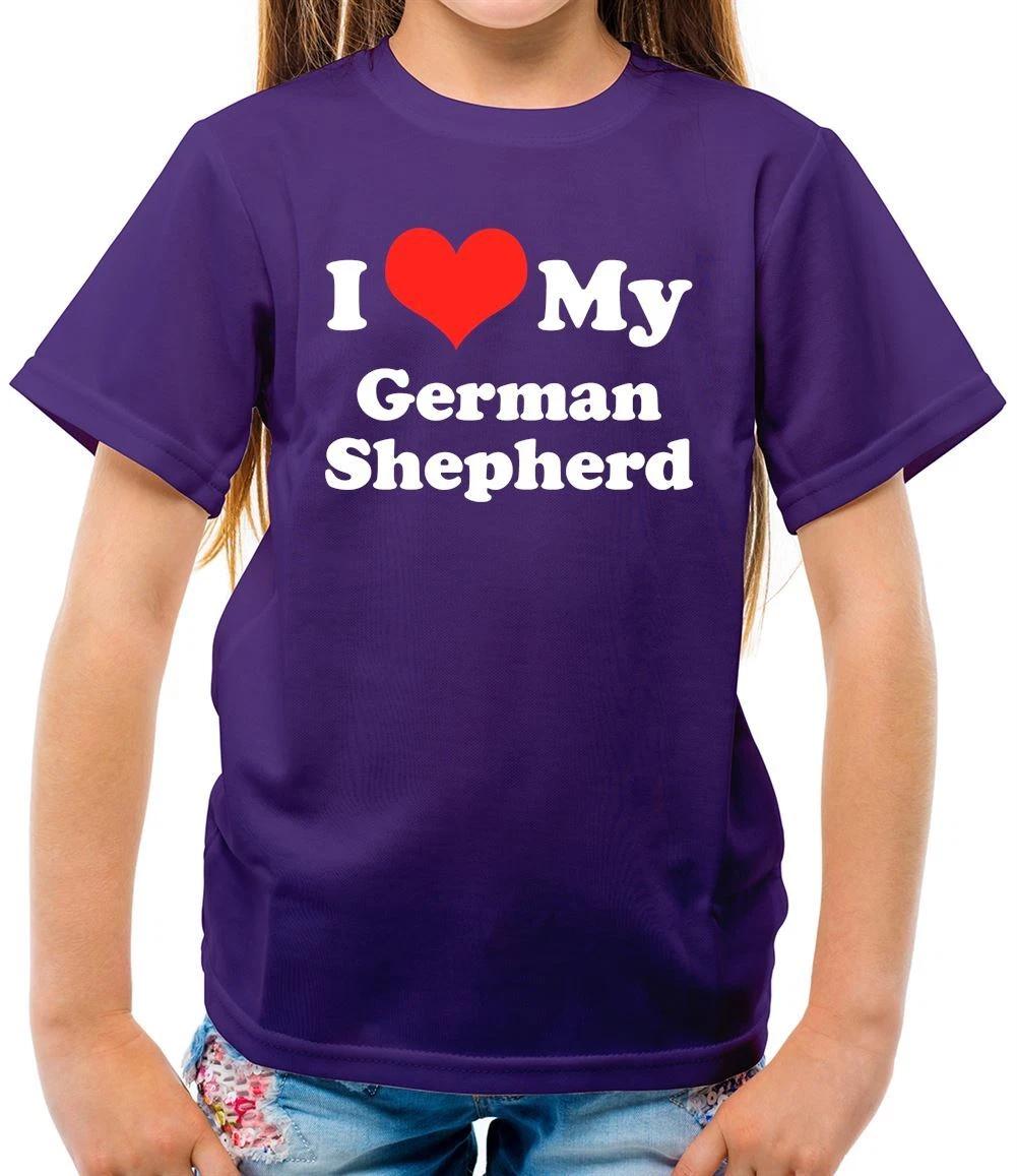 I Love My German Shepherd - Kids T-Shirt - Dog Dogs Pet Owner Vet Puppy 100