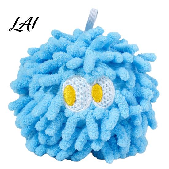 Cartoon Dog Toy Squeaky Mop Ball Toy Plush Chew for Teeth Cleaning Soft For Dogs Self-Play Boredom Relief Interactive Pet Small Medium Teething