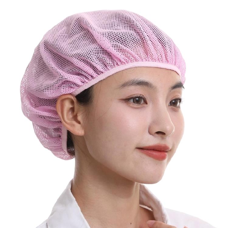 Berretto da lavoro in rete estivo per copertura dei capelli in compiti di fabbrica e cucina, design elastico senza visiera con vestibilità leggera