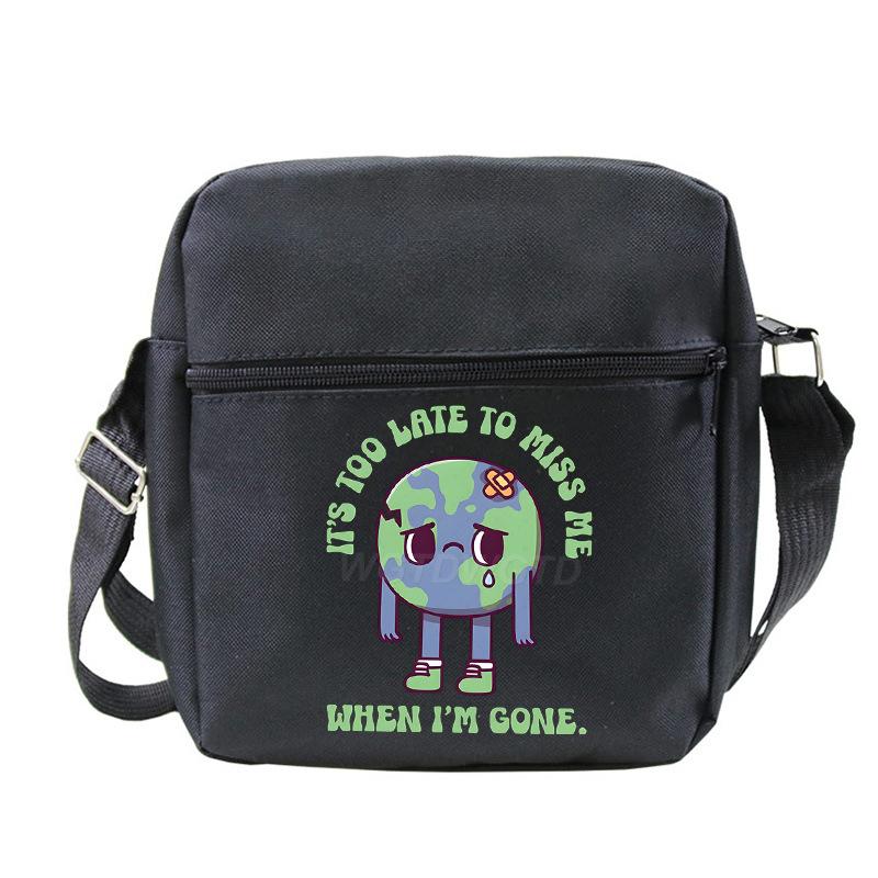 New student fashion shoulder bag personalized printing children's portable multifunctional messenger bag