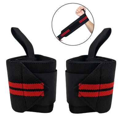 Adjustable Weightlifting Wristbands Grey Wrist Support Brace 1 Pair for Professional Sports Training Gym