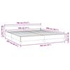 Bed Frame with Headboard without Mattress White 180 x 200 cm