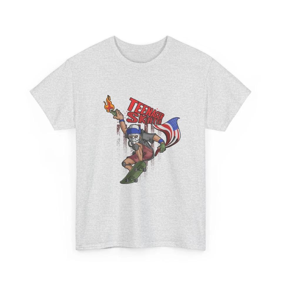 

Skateboarder T-Shirt Retro Grunge Graphic Shirt 2XL