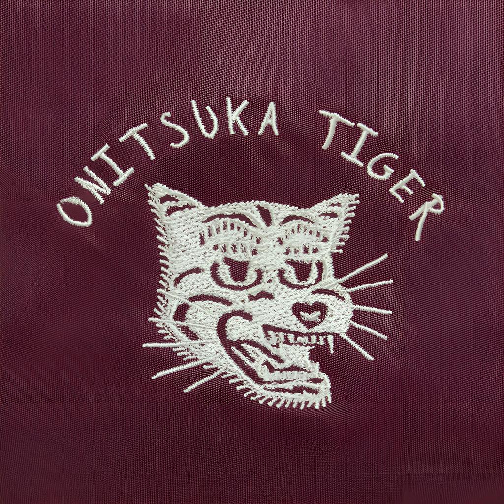 Unisex Bag Onitsuka Tiger Travel Organizers Burgundy
