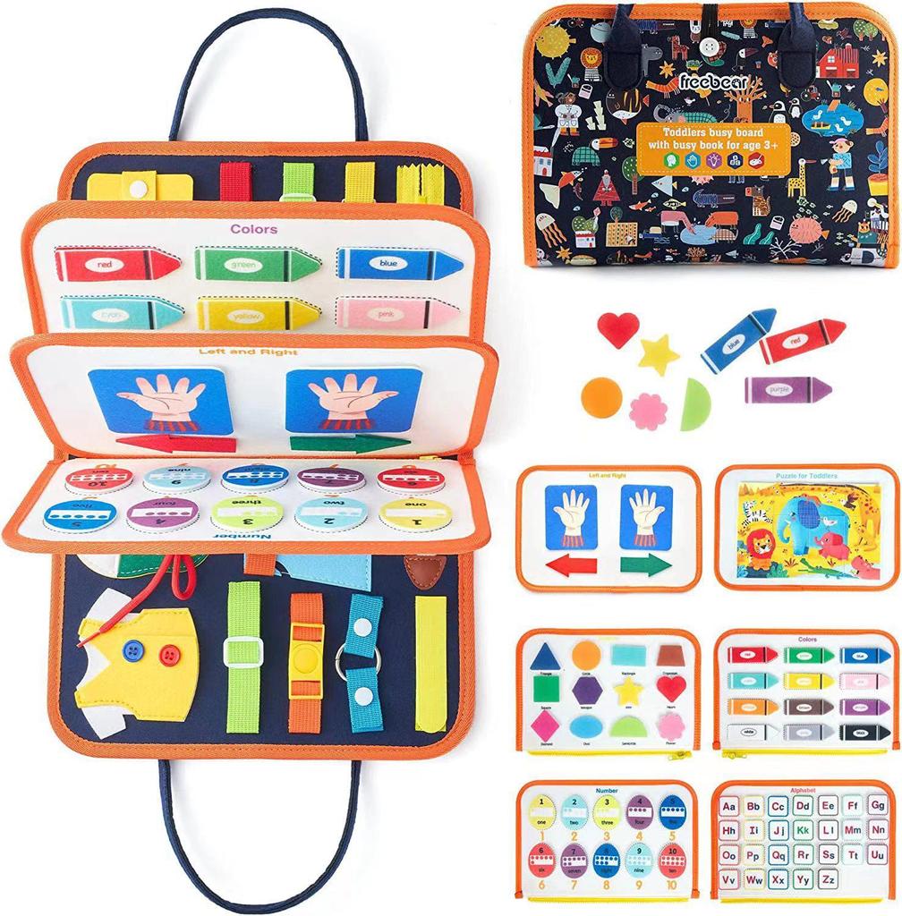 Children's Felt Learning Busy Board: Early Education Toy for DIY Life Skills