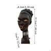 Incense Holder Art Crafts Black Woman Statue for Cabinet Bedroom Living Room Green