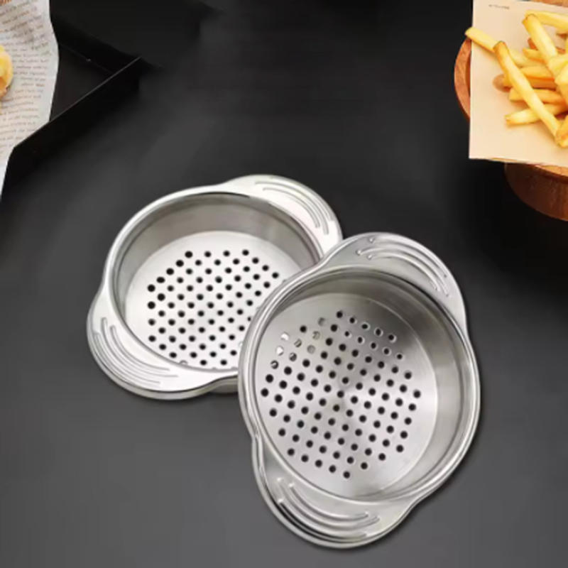 1pcs Stainless Steel Can Colander Sieve Tuna Press Lid Oil Drainer Remover Suitable for Beans Vegetables Fruit Tuna