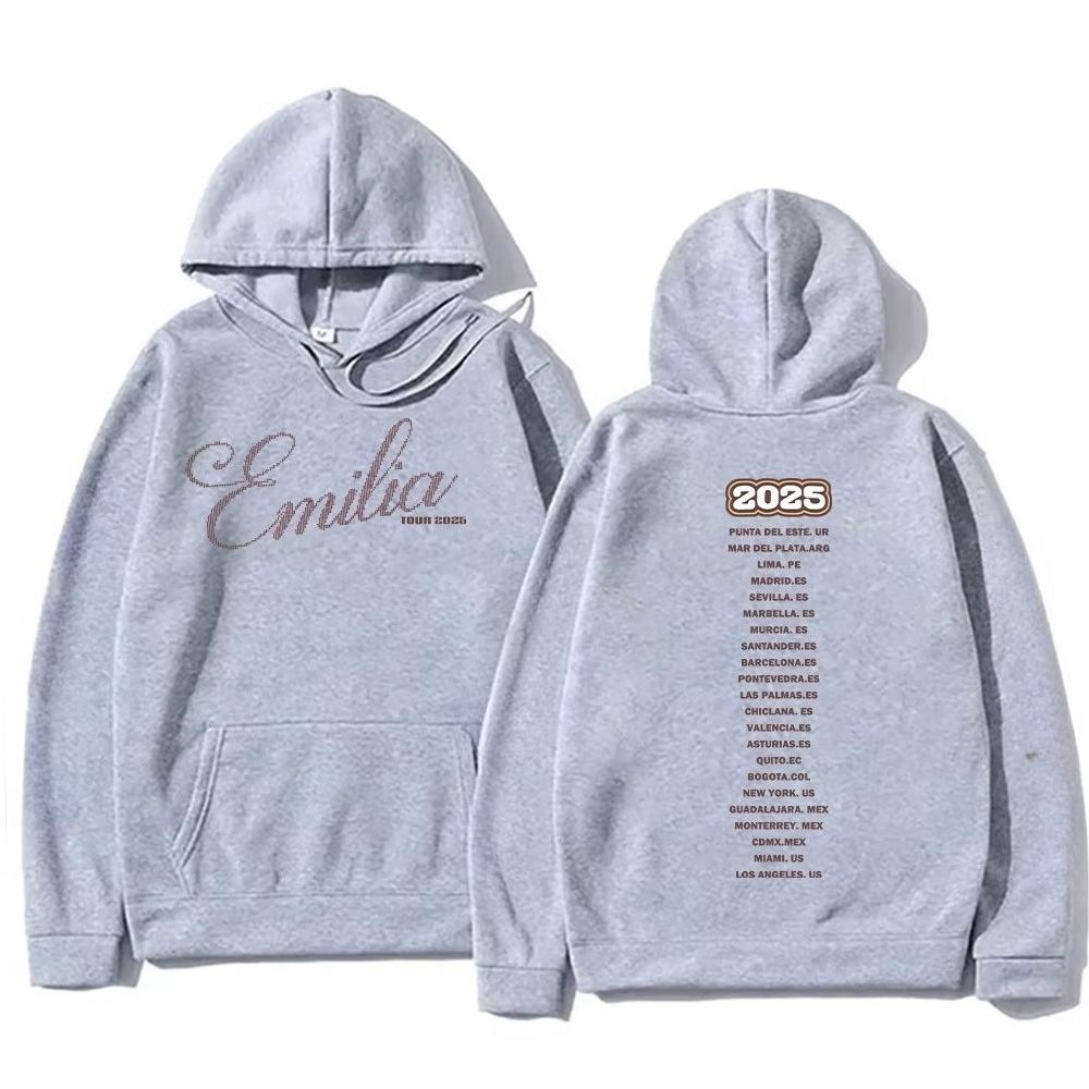 Fashion Women Sweatshirt Emilia Mernes Strass Tour 2025 Hoodie Unisex Long Sleeve Hip Hop Streetwear Casual Y2K Design Pullovers