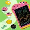 Tablette Dessin Enfant LCD 8,5 Pouces Dinosaure Lot Rose et Verte Ardoise Magique Jouet Educatif