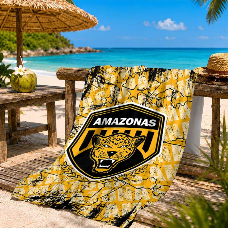 Amazonas Fc Goal Beach Towel, Quick-drying, Easy to Care for, Suitable for Both Fitness and Beach Vacations,Sports Essential