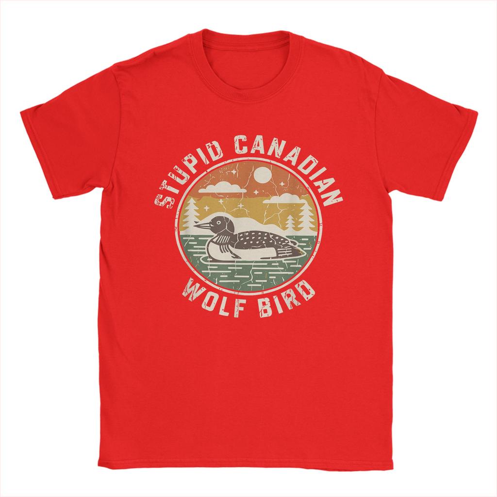 2026 SpringSummer Foolish Canadian Wolf Bird Funny Funny Cotton Y2K Breathable Novel Design Tshirt