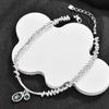 Spanish Design Irregular Broken Silver Water Drop Crystal Necklace Bracelet Temperament Set