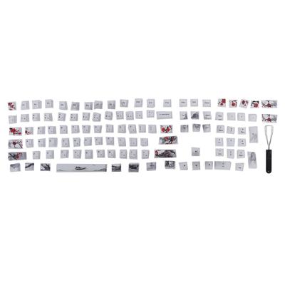 Keycaps PBT 5Sided Sublimation 110 Keys Keyboard Caps for Mechanical Optical Keyboards(English