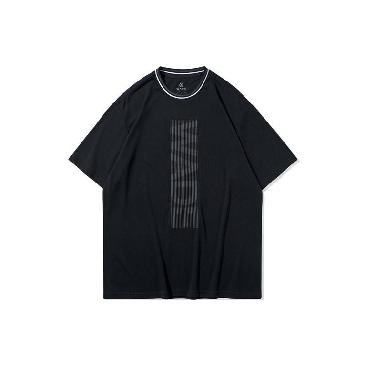 Li-Ning Wade Logo Loose Fit T-shirt  Black  Men s AHSQ159-1 S