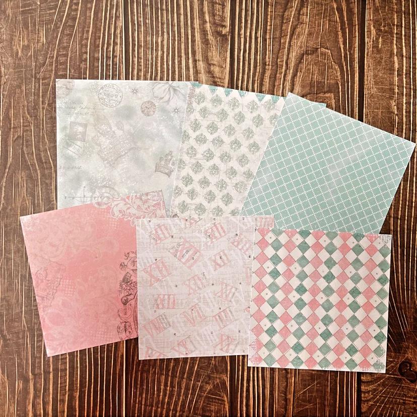 Moment to Moment DIY Photo Album Scrapbook Hand Account Background Paper 6-inch Single-sided Pattern Paper 12 Styles