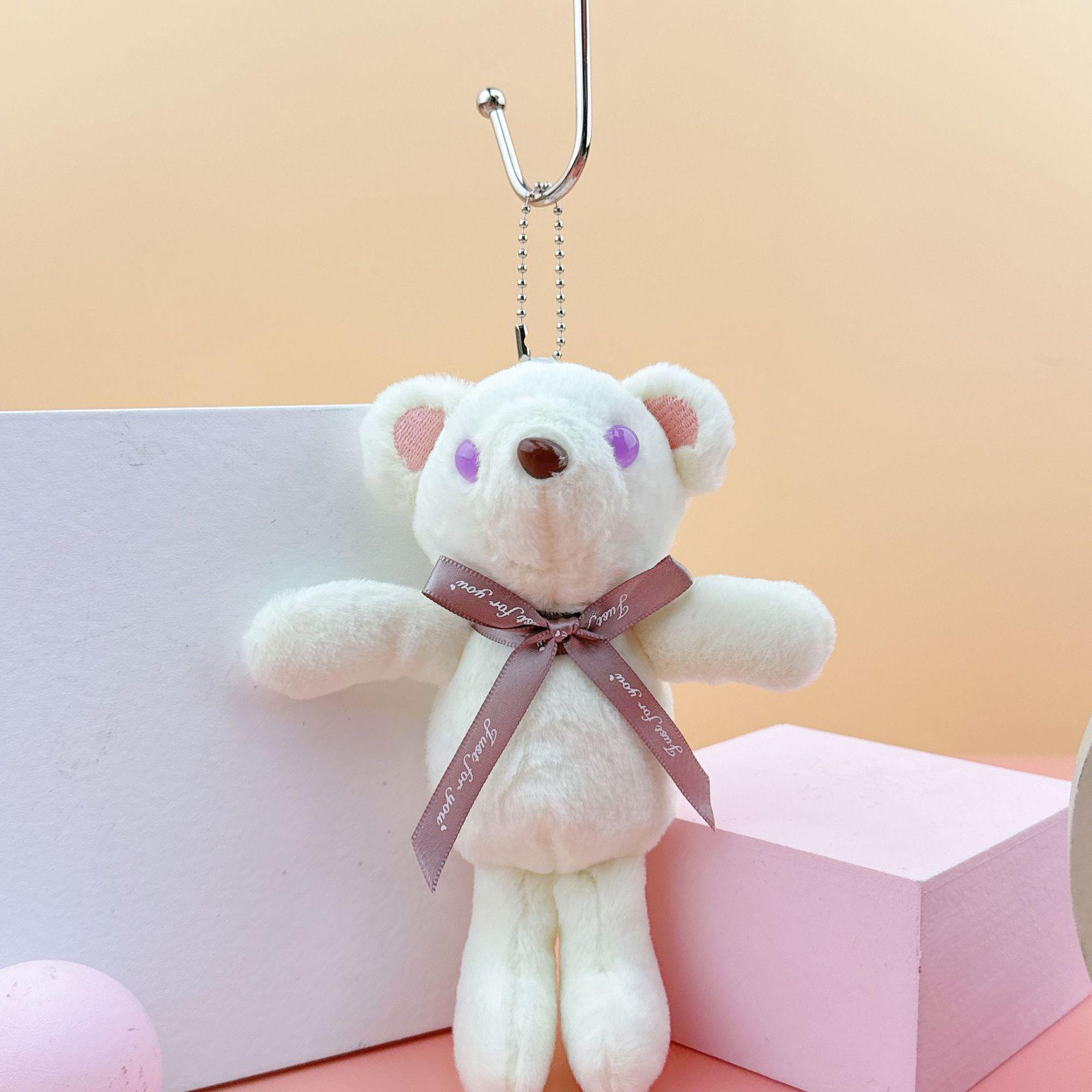Five-Color Wedding Toss Bear Plush Toy - Cute Children s Long Plush Figure Approximately 18cm Tall