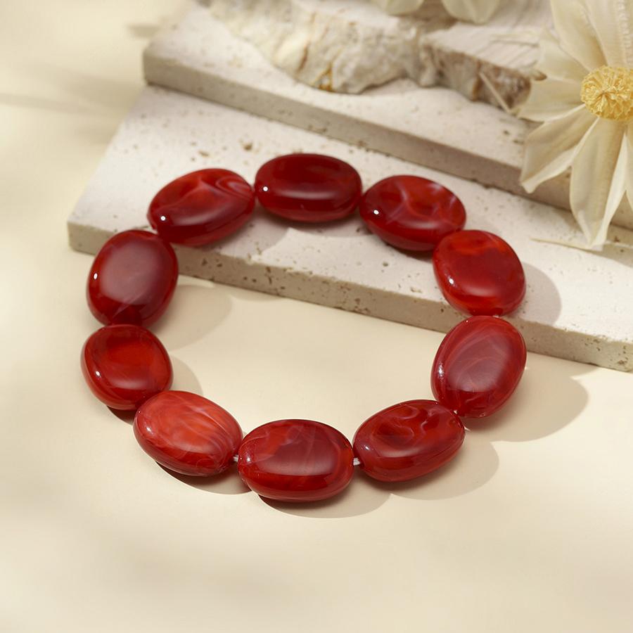 Minimalist Elegant Women Bracelet Beaded 2Pcs Premium Selected Cooling Sensation Acrylic Perfect Gift For Her Leisure Versatile