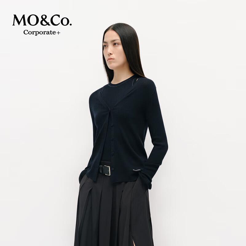 MO&Co. C+ Series Merino Wool Cardigan & Vest Set