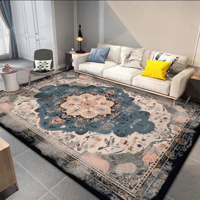 Persian Retro Large Area Living Room Rugs Decoration Home Bedroom Lounge Fluffy Short Velvet Carpet 200x300 Bedside Non-slip Mat