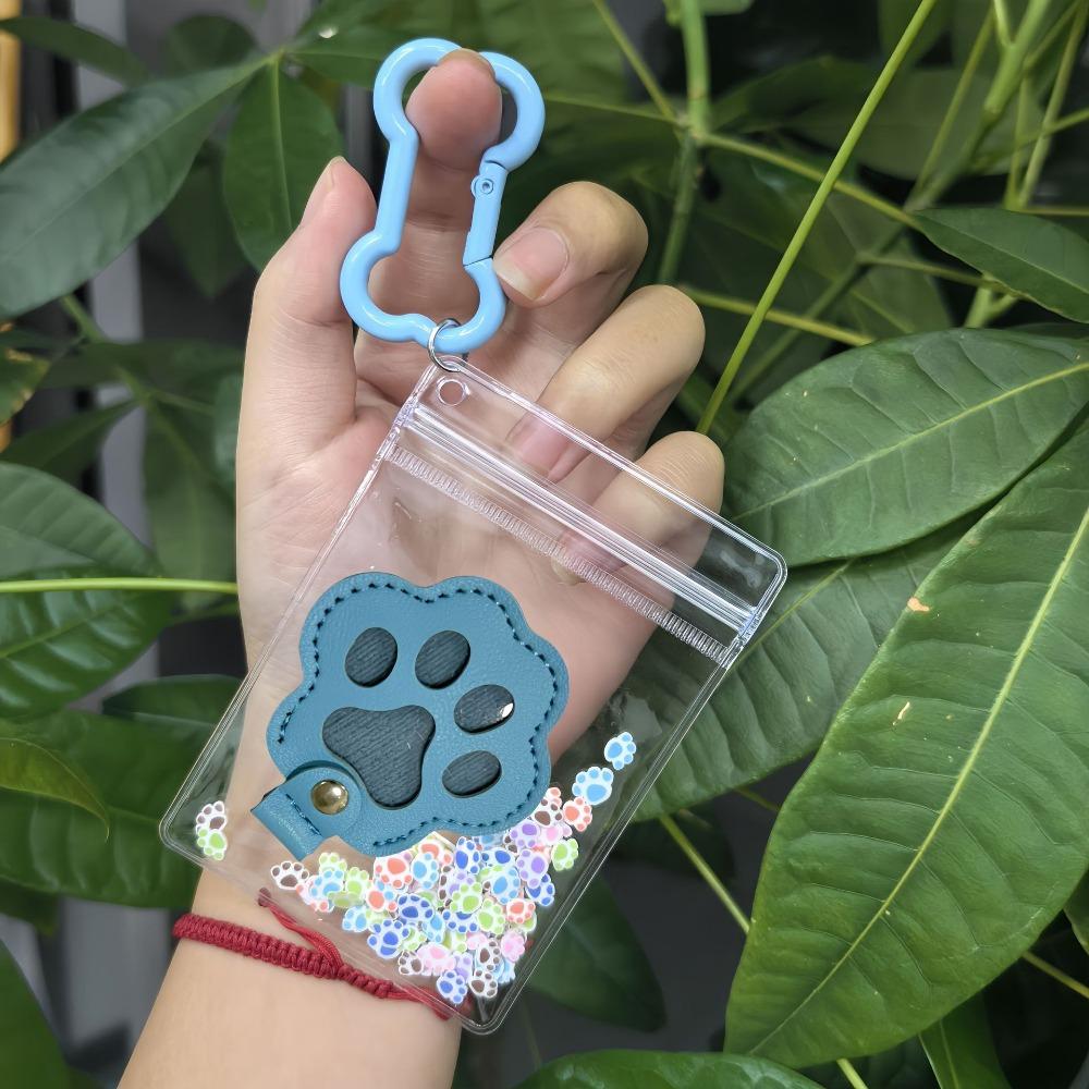 Handmade Cat Claw Keychain Creative Pet Hair Storage Bag Pets Hair Storage Keychain Couple