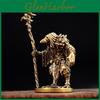 Enchanting Figurine Artistic Brass Wizard Centerpiece For Bookshelves Mantels Or Festival
