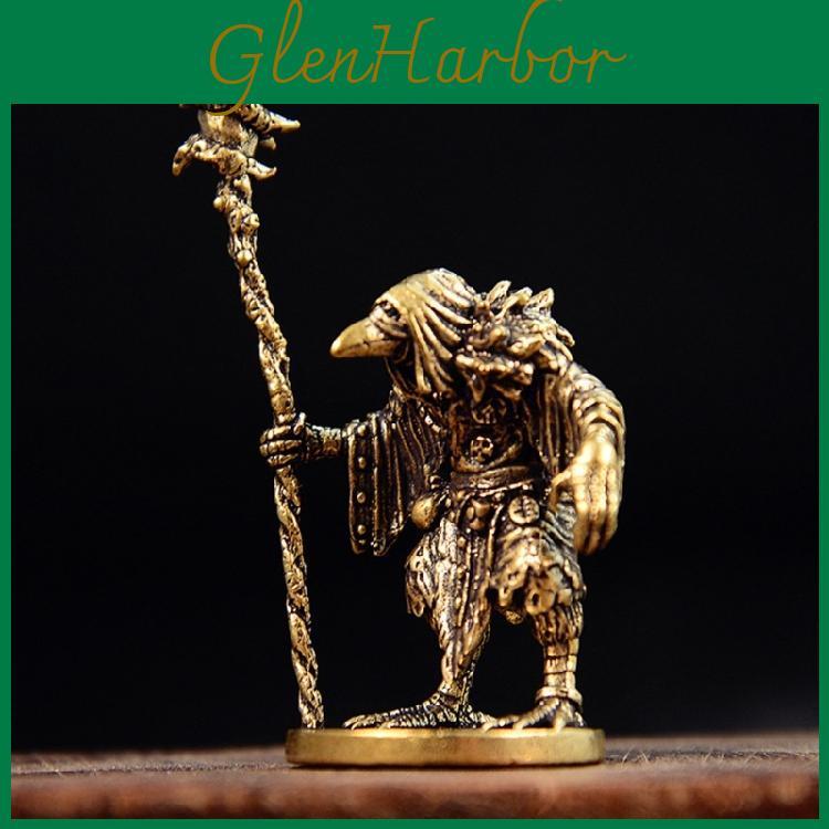 Enchanting Figurine Artistic Brass Wizard Centerpiece For Bookshelves Mantels Or Festival