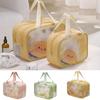 Waterproof Travel Makeup Case Large Capacity Wash Bag Simple Cartoon PVC Cosmetic Bag  Bathroom