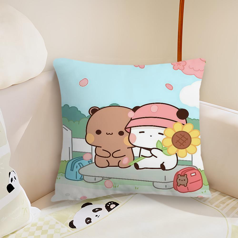 Cartoon Bubu and dudu  cushion cover Pillow Case Plush Fabric Soft Double Sided Print Sofa Cushion Cover Throw Pillow Covers