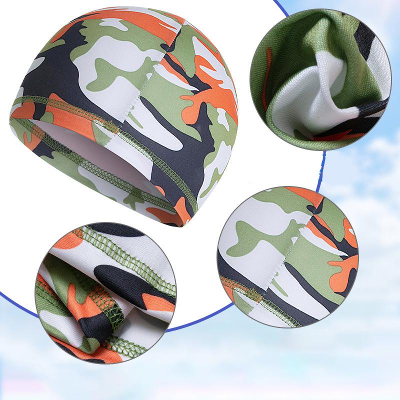 Summer Skull Cap UV Protection Ice Silk Helmet Liner Men Women Hat Workout Quick Dry Motorcycle Cycling Running Stretchy Beanie