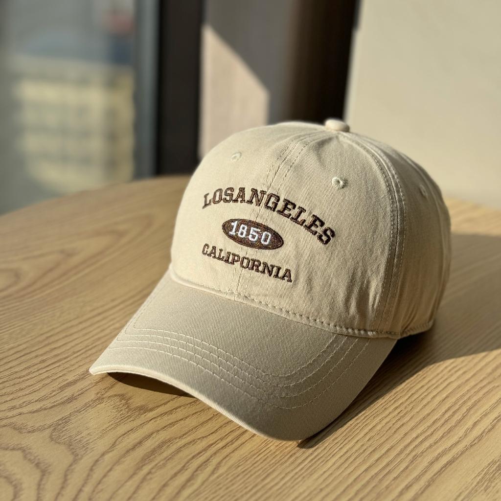 American retro fashion trendy deep-top baseball cap that makes the face look smaller, casual and versatile, unisex pure cotton sun hat