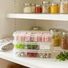 Refrigerator Storage Box Packed Meal Crisper Food Grade Plastic Sealed Food Meat 2/3-Compartment Refrigerated Storage