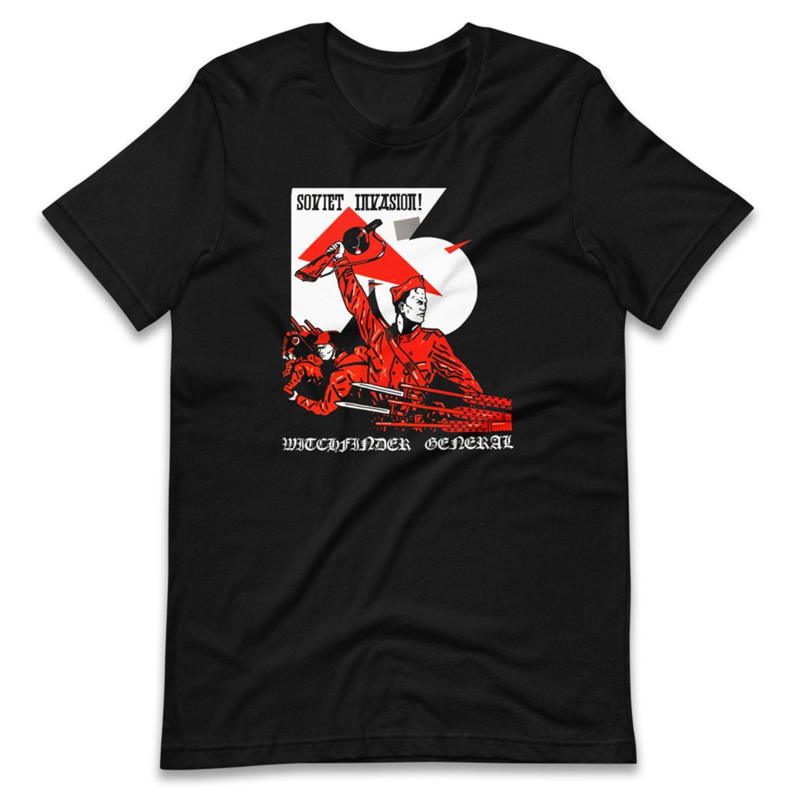 Witchfinder General Soviet Invasion T shirt, NWOBHM Doom Metal M