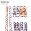 DIY Jewelry Accessories: 4-Section Chain Extension, Tail Chain, Keychain, and Keyring