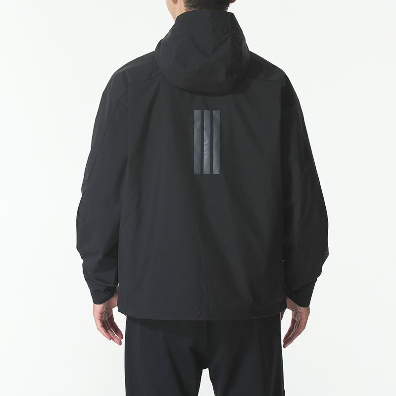 adidas Modern Tech Warm Locker Wasserabweisend Winddicht Kapuzen-Reißverschluss Langarmjacke Herrenjacken Schwarz KB7624