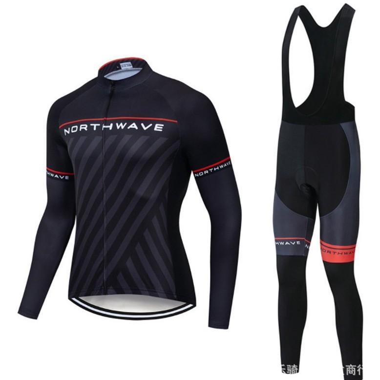 Autumn and Winter Cycling Suit Long-sleeved Suit Men's and Women's Quick-drying Road Mountain Cycling Suit Outdoor Cycling Equipment