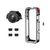 Aluminum Alloy Camera Cage for Insta360 X5 X6 Protective Frame Quick Release Metal Case 1/4 Thread Tripod Mount Accessories